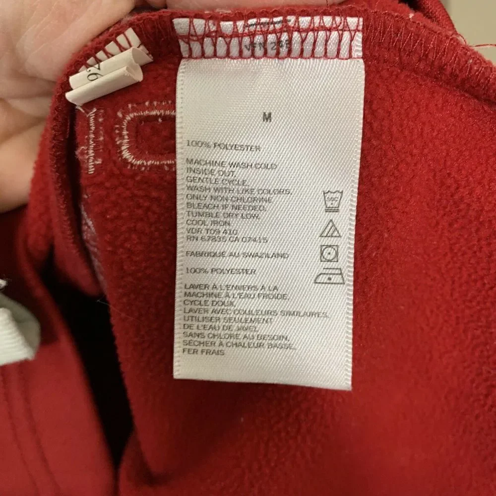 Nautica Competition Mens Pullover Medium Red
